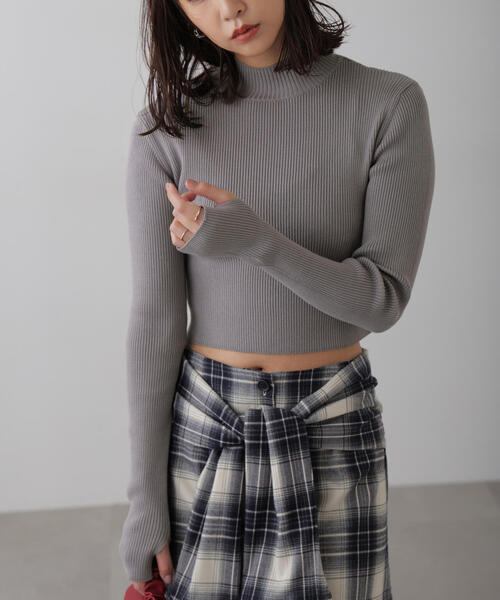 FREE'S MART(フリーズマート)の「◆〈洗える〉マシンウォッシャブルハイネックショート丈ニット(ニット/セーター・レディース・ブラック/グレー/ブルー/ホワイト・FREE)」の15枚目の写真