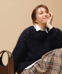シャギーニット」に該当するニット/セーター（ロング丈