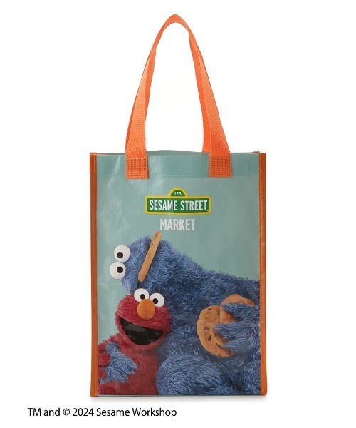 SESAME STREET(セサミストリート)の「ショッピングバッグS(エコバッグ/サブバッグ・レディース・イエロー/ライトブルー・FREE)」の8枚目の写真