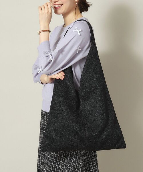 ITS'DEMO（イッツデモ）の「◆【A4対応】ラメトート（トートバッグ・レディース・ブロンズ/シルバー/ブラック・00）」の2枚目の写真