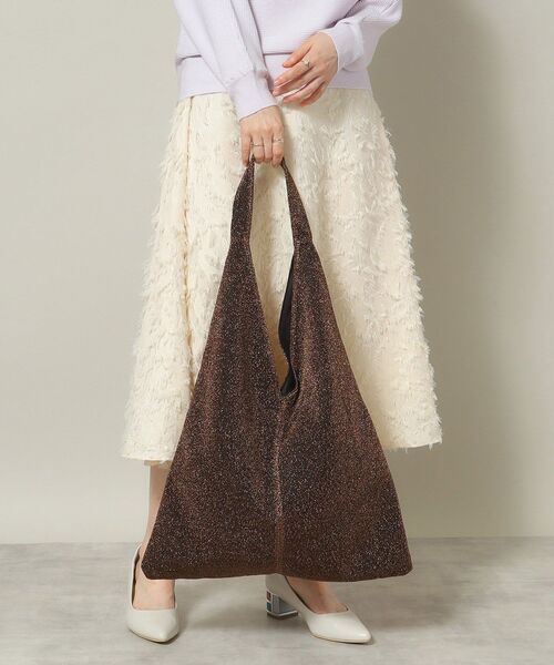 ITS'DEMO（イッツデモ）の「◆【A4対応】ラメトート（トートバッグ・レディース・ブロンズ/シルバー/ブラック・00）」の4枚目の写真