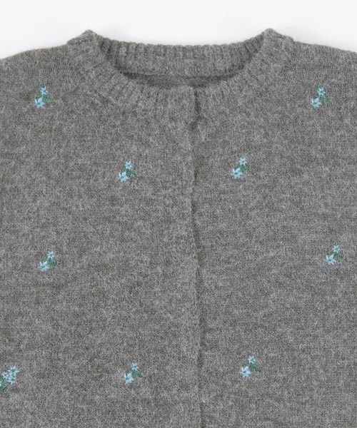 titivate（ティティベイト）の「アルパカタッチフラワー刺繍カーディガン（カーディガン/ボレロ・レディース・ネイビー/ブラック/チャコール/ブラウン・FREE）」の15枚目の写真
