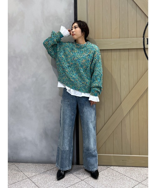 セール】マルチカラーネップニット（ニット/セーター）｜RODEO