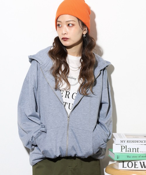 FUNALIVE(ファンアライブ)の「Relaxed fit full zip hoodie / リラックスフィット フルジップパーカー unisex(パーカー・メンズ・杢グレー/ヘザーチャコール/オートミール/ネイビー/ブラック・M/L/XL)」の2枚目の写真