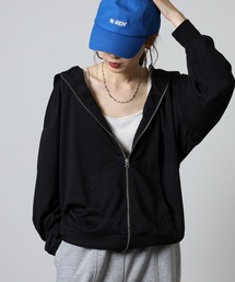 Relaxed fit full zip hoodie / リラックスフィット フルジップパーカー unisex