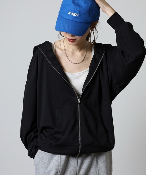 FUNALIVE(ファンアライブ)の「Relaxed fit full zip hoodie / リラックスフィット フルジップパーカー unisex(パーカー・メンズ・杢グレー/ヘザーチャコール/オートミール/ネイビー/ブラック・M/L/XL)」の1枚目の写真