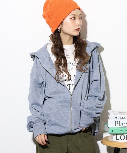 FUNALIVE(ファンアライブ)の「Relaxed fit full zip hoodie / リラックスフィット フルジップパーカー unisex(パーカー・メンズ・杢グレー/ヘザーチャコール/オートミール/ネイビー/ブラック・M/L/XL)」の18枚目の写真