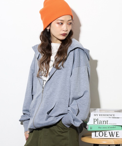 FUNALIVE(ファンアライブ)の「Relaxed fit full zip hoodie / リラックスフィット フルジップパーカー unisex(パーカー・メンズ・杢グレー/ヘザーチャコール/オートミール/ネイビー/ブラック・M/L/XL)」の19枚目の写真