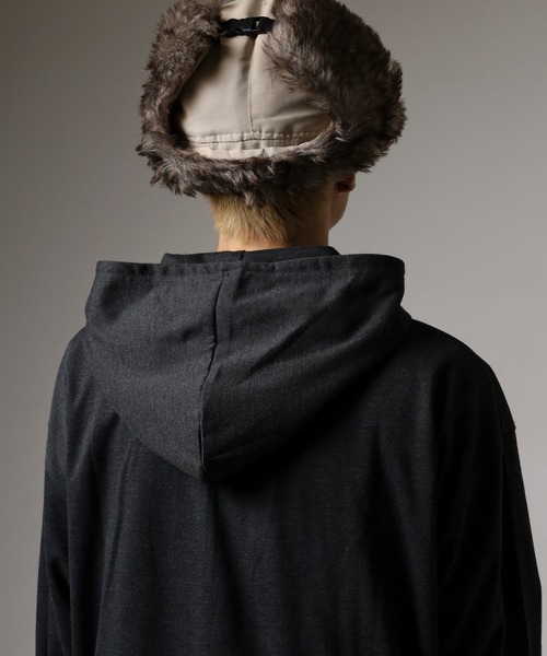 FUNALIVE(ファンアライブ)の「Relaxed fit full zip hoodie / リラックスフィット フルジップパーカー unisex(パーカー・メンズ・杢グレー/ヘザーチャコール/オートミール/ネイビー/ブラック・M/L/XL)」の7枚目の写真