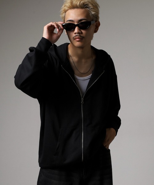 FUNALIVE(ファンアライブ)の「Relaxed fit full zip hoodie / リラックスフィット フルジップパーカー unisex(パーカー・メンズ・杢グレー/ヘザーチャコール/オートミール/ネイビー/ブラック・M/L/XL)」の16枚目の写真