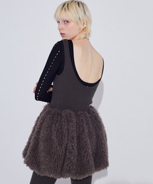 SORIN | Wool Rib Fur Balloon Knit Vest(ベスト)
