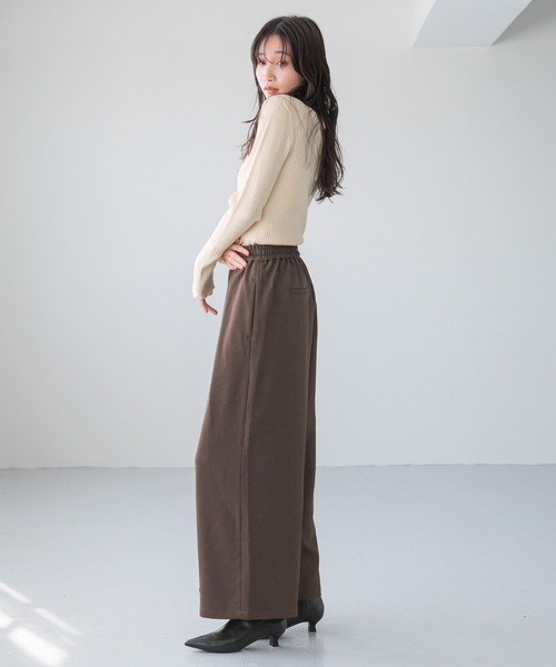LOWRYS FARM（ローリーズファーム）の「ホルターレイヤーニットＬＳ 150555（ニット/セーター・レディース・ブラック/イエロー/アイボリー・FREE）」の9枚目の写真