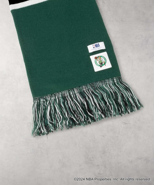NBA（エヌビーエー）の「【NBA】チームカラーニットマフラー（マフラー・メンズ・ブラック/ブルー/パープル/グリーン・フリー）」の13枚目の写真