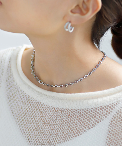 ANEMONE（アネモネ）の「【ステンレス】コンビチェーンマンテルネックレス（ネックレス・レディース・シルバー・FREE）」の5枚目の写真
