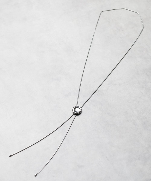 ARCHIVER（アーカイバ）の「【ヴィンテージデザイン】メタルループタイネックレス（ネックレス・メンズ・シルバー/ゴールド/ブラック・FREE）」の4枚目の写真