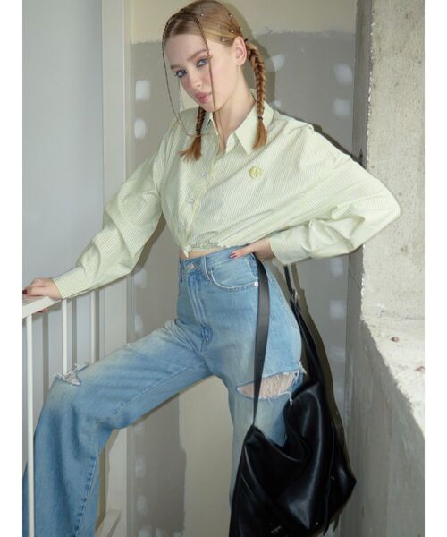 EVRIS（エヴリス）の「スリムベルトトートBAG（トートバッグ・レディース・ホワイト/ブラック/ブラウン・FREE）」の20枚目の写真