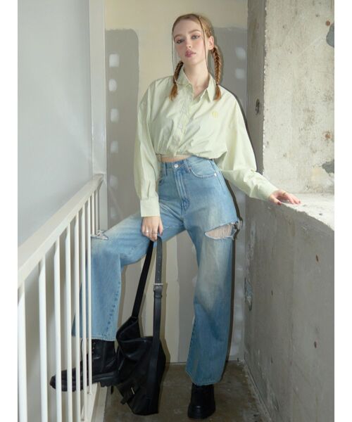 EVRIS（エヴリス）の「スリムベルトトートBAG（トートバッグ・レディース・ホワイト/ブラック/ブラウン・FREE）」の21枚目の写真