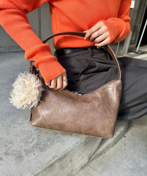 【セール】loti ファーポーチ付きホーボーBAG(トートバッグ)|loti(ロティ)
