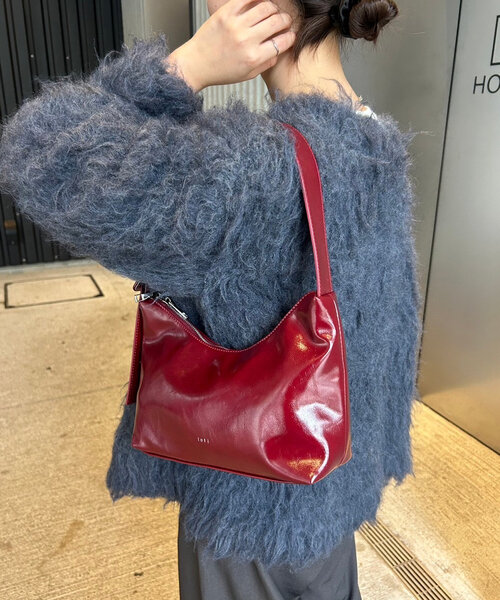 loti（ロティ）の「loti ファーポーチ付きホーボーBAG（トートバッグ・レディース・ボルドー/ブラウン/シルバー/ブラック・ONE SIZE）」の21枚目の写真