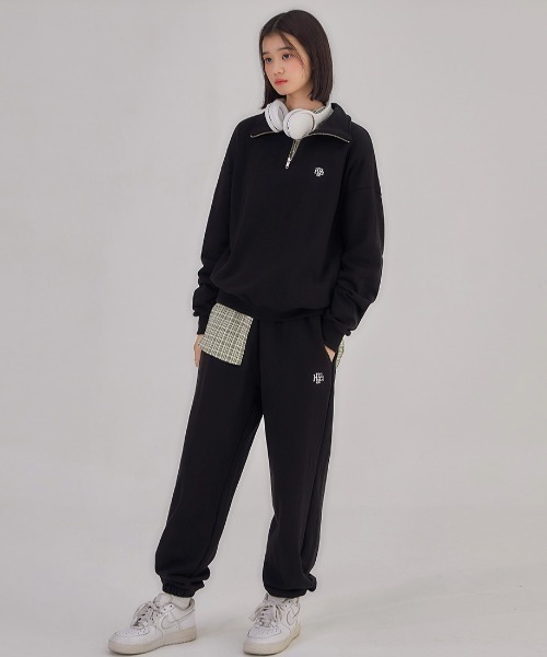 トレーナー スウェット A'GEM/9 × .kom 「muah muah/ムーアムーア」 LOGO POINT NAPPING ZIPUP MTM/ A'GEM/9 × .kom 『muah muah/ムーアムーア』 LOGO POINT NAPPING