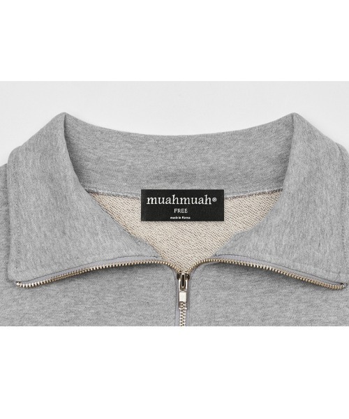 A'GEM/9 × .kom 『muah muah/ムーアムーア』 LOGO POINT NAPPING ZIPUP