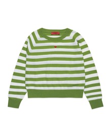 MAX&Co.（マックス アンド コー）の「Max&Co.(マックスアンドコー)Kids & Junior ワンポイントボーダーニットセーター（ニット/セーター）」