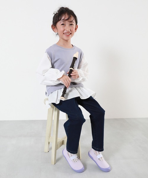 devirock(デビロック)の「【みんつく】ゆったりフィット 汚れが目立たない カラー上履き(上靴) インソール2枚付き(スリッポン・キッズ・ブラック系その他/ブルー系その他2/パープル系その他/ブルー系その他/グリーン系その他・16.0cm/17.0cm/18.0cm/19.0cm/20.0cm/21.0cm/22.0cm/23.0cm/24.0cm)」の7枚目の写真