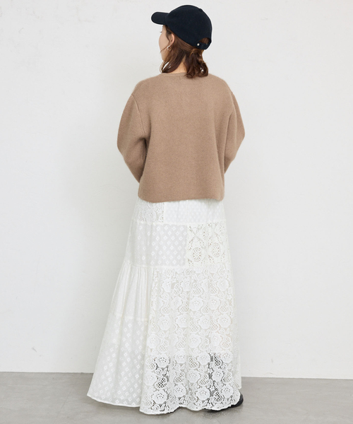 SLOBE IENA（スローブイエナ）の「パッチワークレーススカート