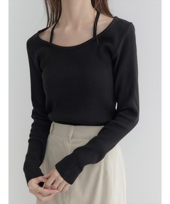 off shoulder プルオーバー（ニット/セーター）｜Deuxieme Classe