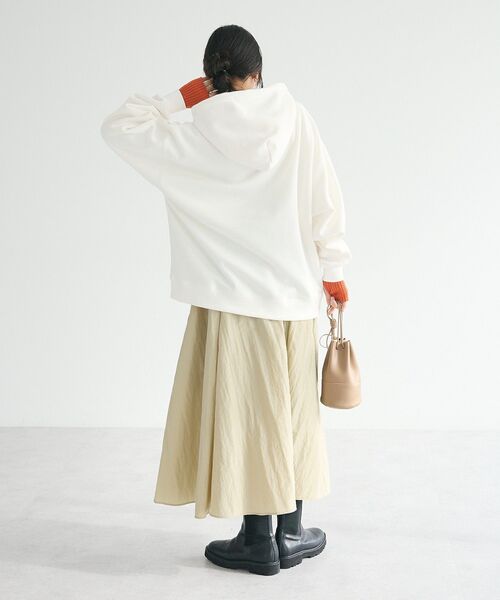 CRAFT STANDARD BOUTIQUE（クラフトスタンダードブティック）の「【ユニセックス】裏起毛パーカー（パーカー・レディース・ブラック/アイボリー/グレイッシュベージュ/ネイビー・M/L/XL）」の14枚目の写真