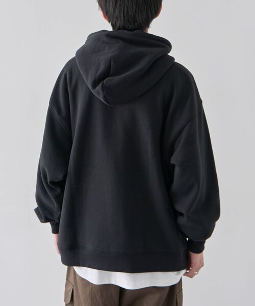 CRAFT STANDARD BOUTIQUE（クラフトスタンダードブティック）の「【ユニセックス】裏起毛パーカー（パーカー・レディース・ブラック/アイボリー/グレイッシュベージュ/ネイビー・M/L/XL）」の16枚目の写真