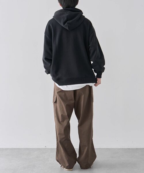 CRAFT STANDARD BOUTIQUE（クラフトスタンダードブティック）の「【ユニセックス】裏起毛パーカー（パーカー・レディース・ブラック/アイボリー/グレイッシュベージュ/ネイビー・M/L/XL）」の18枚目の写真
