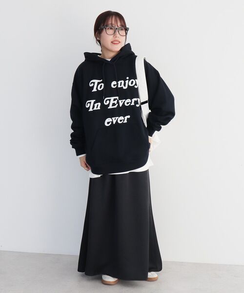 CRAFT STANDARD BOUTIQUE（クラフトスタンダードブティック）の「【ユニセックス】裏起毛パーカー（パーカー・レディース・ブラック/アイボリー/グレイッシュベージュ/ネイビー・M/L/XL）」の21枚目の写真