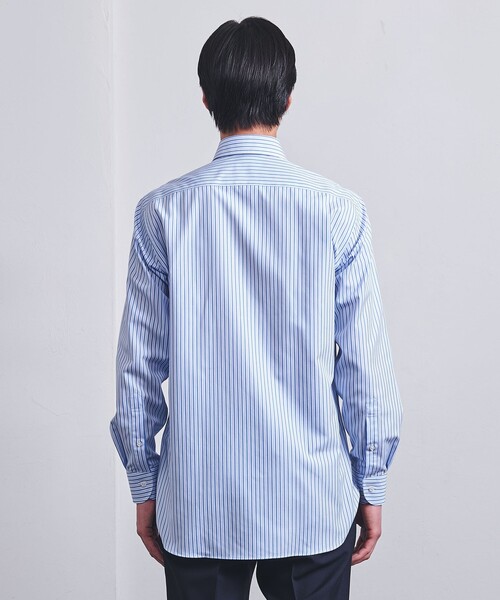 UNITED ARROWS（ユナイテッドアローズ）の「イージーケア AG オルタネイト ストライプ セミワイドカラーシャツ -抗菌防臭-（ビジネスシャツ・メンズ・ライトブルー・37cm/38cm/39cm/40cm/41cm/42cm/36cm）」の16枚目の写真