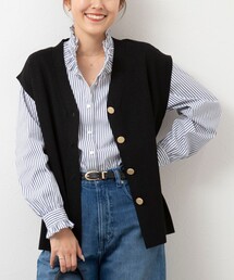 NOLLEY’S Sophi | 《手洗い可能》《オールシーズン/セットアップ対応》ラメ総針ニットジレ(ニット/セーター)