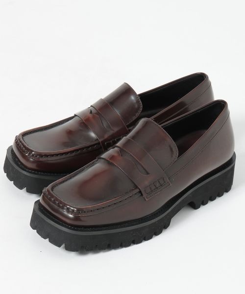 JEANASIS（ジーナシス）の「スクエアローファー/286391（ローファー・レディース・ブラウン/ブラック・MEDIUM/LARGE）」の15枚目の写真