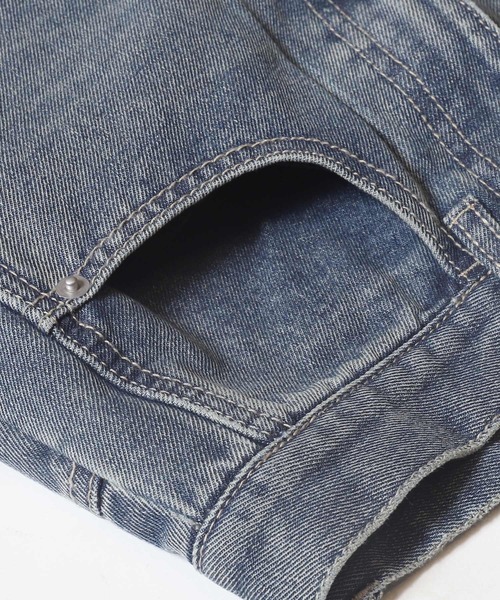 coca（coca）（コカ）の「【WEB限定セール】サイドボタンワイドデニム（デニムパンツ・レディース・ブルー・M/L/S）」の17枚目の写真