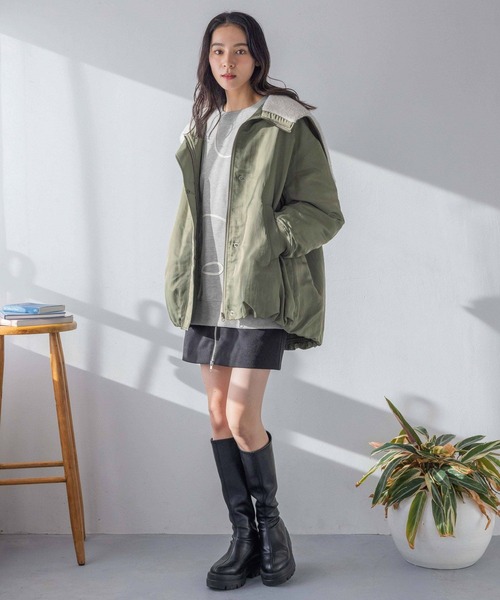 セール】ウールライクZIPミニスカート 284374（スカート）｜LOWRYS