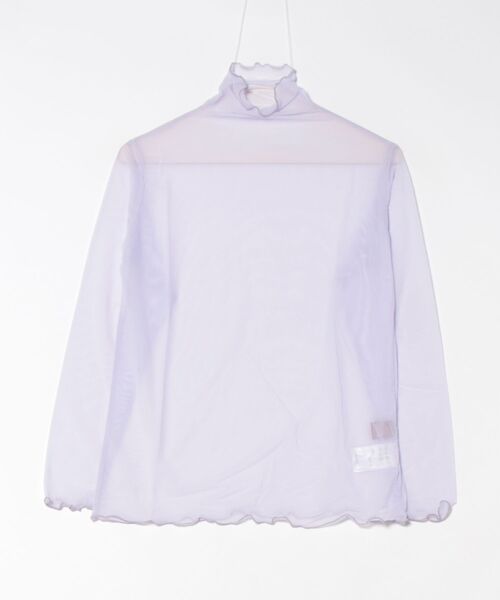 カヤ(カヤ)の「【カヤ】春まけて シアーインナートップス(Tシャツ/カットソー・レディース・ピンク/ライトブルー/キナリ/ライトパープル/スミクロ・FREE)」の4枚目の写真