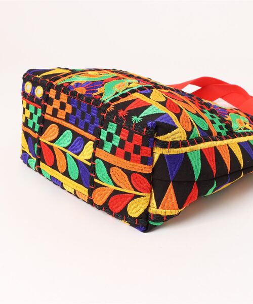 チャイハネ(チャイハネ)の「【チャイハネ】ミラルトートバッグ(トートバッグ・レディース・ホワイト/ブラック・FREE)」の5枚目の写真