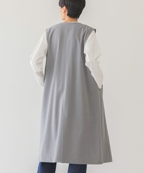 AMERICAN HOLIC(アメリカンホリック)の「Vネックロングジレ(ベスト・レディース・杢グレー/ブラック・FREE)」の10枚目の写真