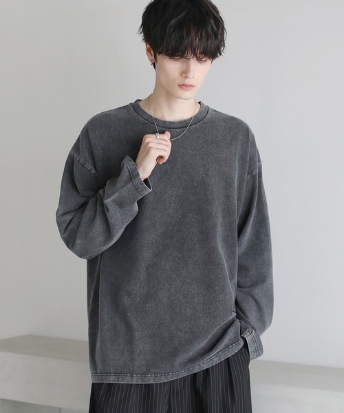 ピグメント加工ビッグシルエットロンT（Tシャツ/カットソー