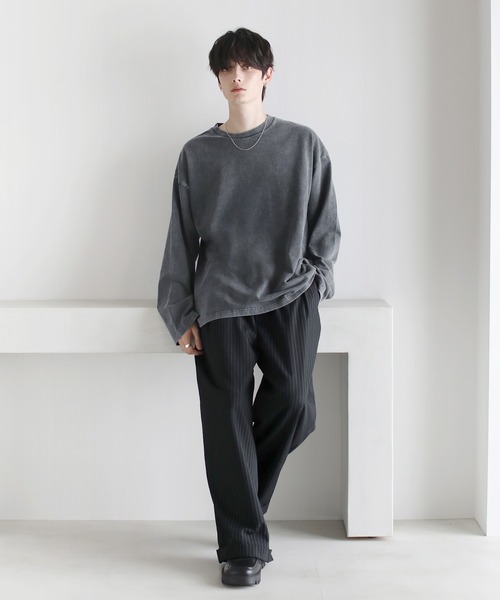 ピグメント加工ビッグシルエットロンT（Tシャツ/カットソー