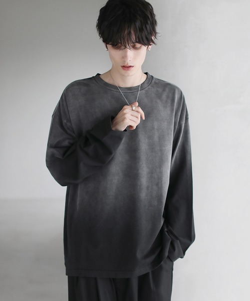 L.G.B. ロンT ブラック RVCA ルーカ 長袖 Tシャツ ロンT メンズ バックプリント シンプル ロゴ