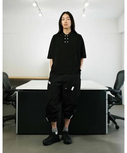 PHINGERIN（フィンガリン）の「PHINGERIN DOUBLE POLO (PD-251-LCS-081)（ポロシャツ・メンズ・ブラック・X-LARGE/LARGE/MEDIUM）」の3枚目の写真