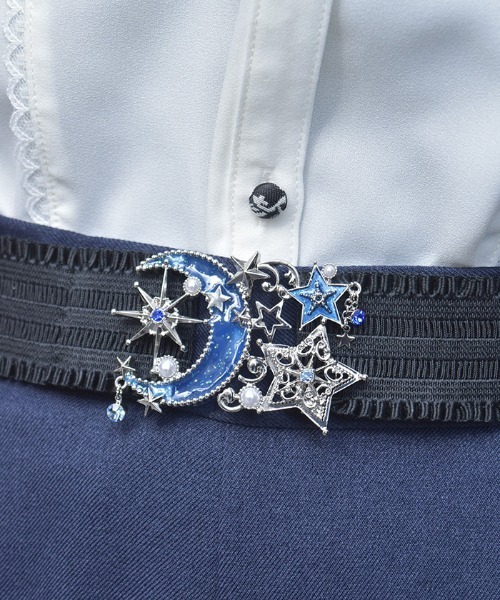 axes femme(アクシーズファム)の「スターライトモチーフベルト(ベルト・レディース・ブルー/グリーン/パープル・FREE)」の2枚目の写真