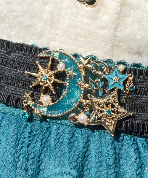 axes femme(アクシーズファム)の「スターライトモチーフベルト(ベルト・レディース・ブルー/グリーン/パープル・FREE)」の4枚目の写真