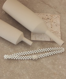 haremode（ハレモード）の「ドレスアクセサリー ひし形パール パーティ オケージョン ゴムベルト（ベルト）」