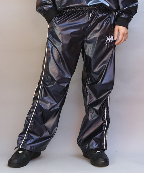 ８(eight)（エイト）の「サイバーデザインシャイニーオーバーパンツ（その他パンツ・メンズ・ネイビー系/シルバー系その他・MEDIUM/LARGE）」の4枚目の写真