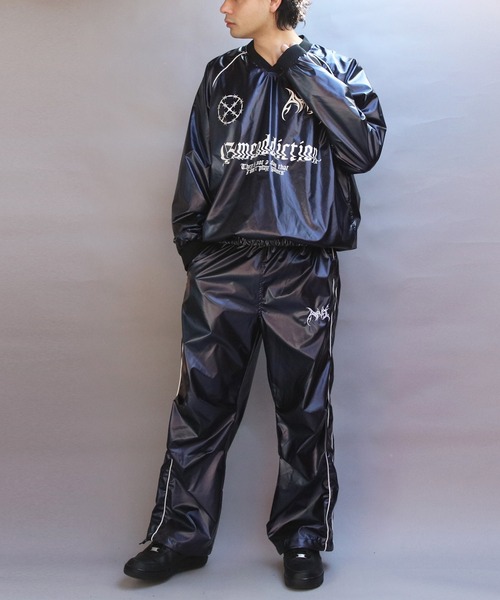 ８(eight)（エイト）の「サイバーデザインシャイニーオーバーパンツ（その他パンツ・メンズ・ネイビー系/シルバー系その他・MEDIUM/LARGE）」の5枚目の写真